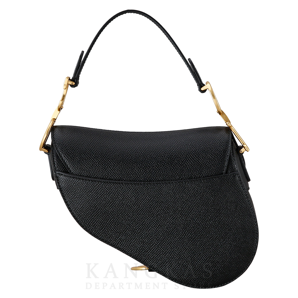CHRISTIAN DIOR(USED)크리스찬디올 블랙 레더 새들백 미니